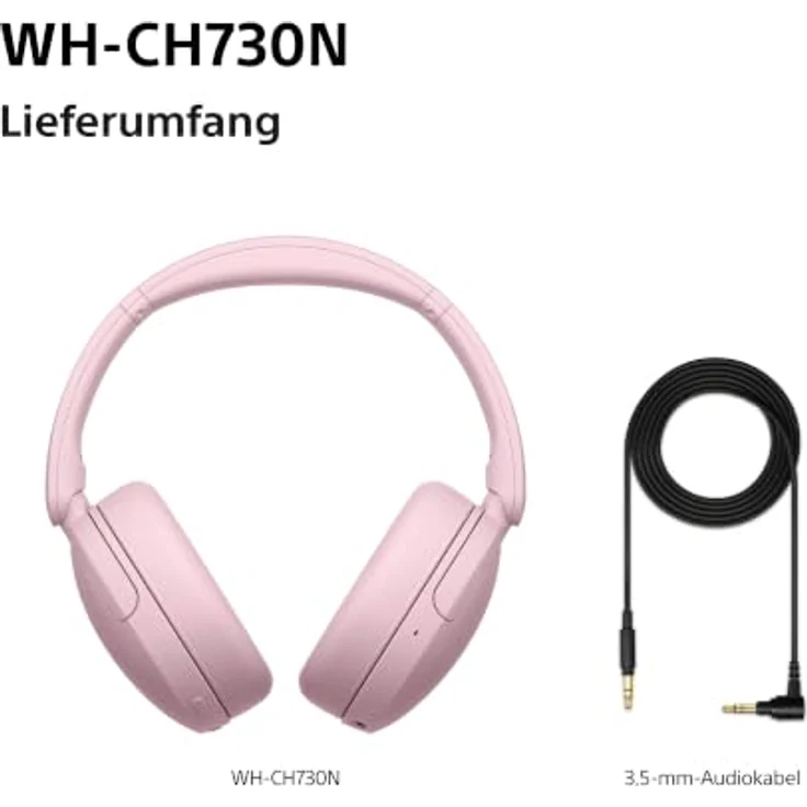 Sony WH-CH730N, Over-Ear Kopfhörer mit Noise-Cancelling, rosa – Bild 10