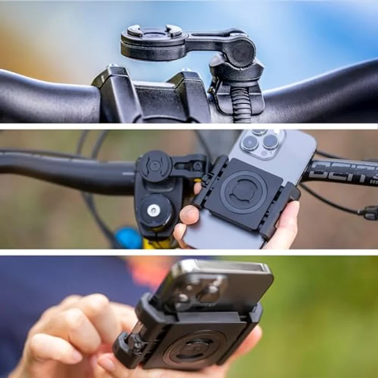 SP Connect Handyhalterung Bike Bundle II, Universal Clamp, schwarz – Bild 7