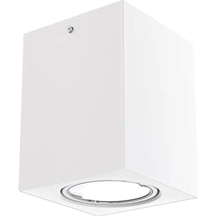 BRILONER Briloner Leuchten LED Aufbauleuchte, Deckenlampe GU10, schwenkbarer Reflektor, 400 Lumen, 3.000 Kelvin, Weiß, 8x8cm, 5 W – Bild 5