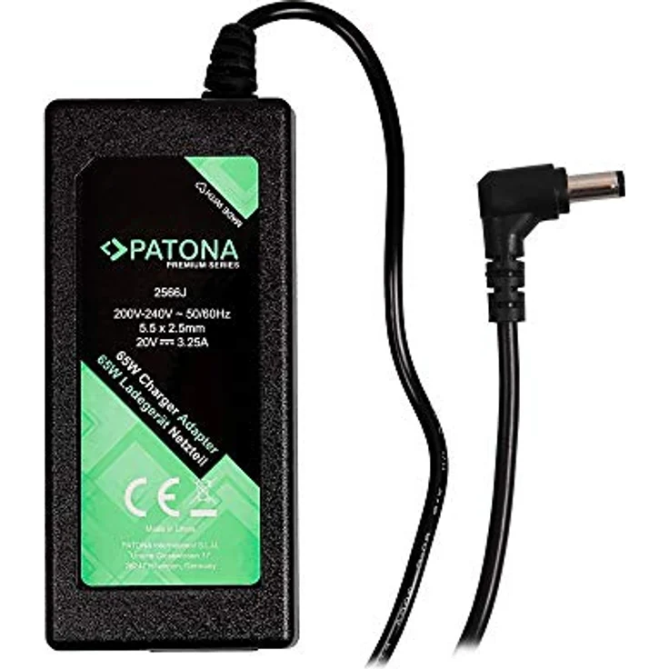 Patona Premium Netzteil Fujitsu 65W, 20V 3,25A, Notebook Netzteil, schwarz – Bild 2