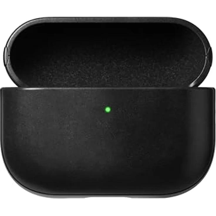 Nomad Modern Leather Case für AirPods Pro 3, Echtleder Schutzhülle mit Präzisionsausschnitten, Schwarz – Bild 2