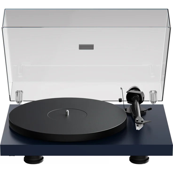 Pro-Ject Debut EVO 2 Plattenspieler, Stahlblau, Riemenantrieb, 33/45 U/min, 8,6" Carbon-Tonarm, höhenverstellbare Füße – Bild 1