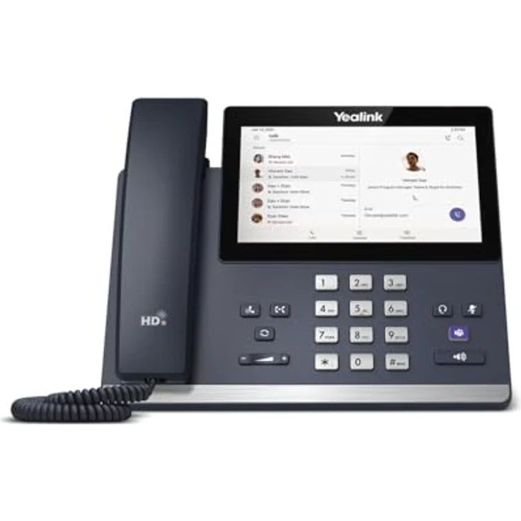 Yealink MP56 E2 Teams Systemtelefon, VoIP mit 7 Zoll Touchscreen, graues Design, Optimal HD Audio, PoE-Unterstützung – Bild 7