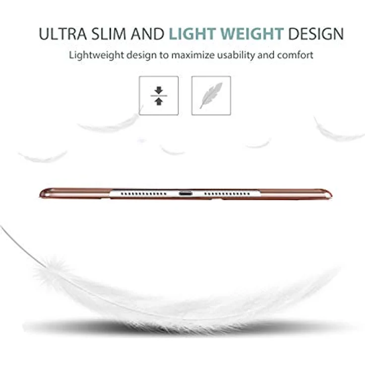 ProCase Hülle für iPad Air 2 (2014 Release), Ultradünne Stand Schutzhülle mit Translucent Frosted Rückseite und automatischer Schlaf/Aufwach-Funktion – Rosagold – Bild 4