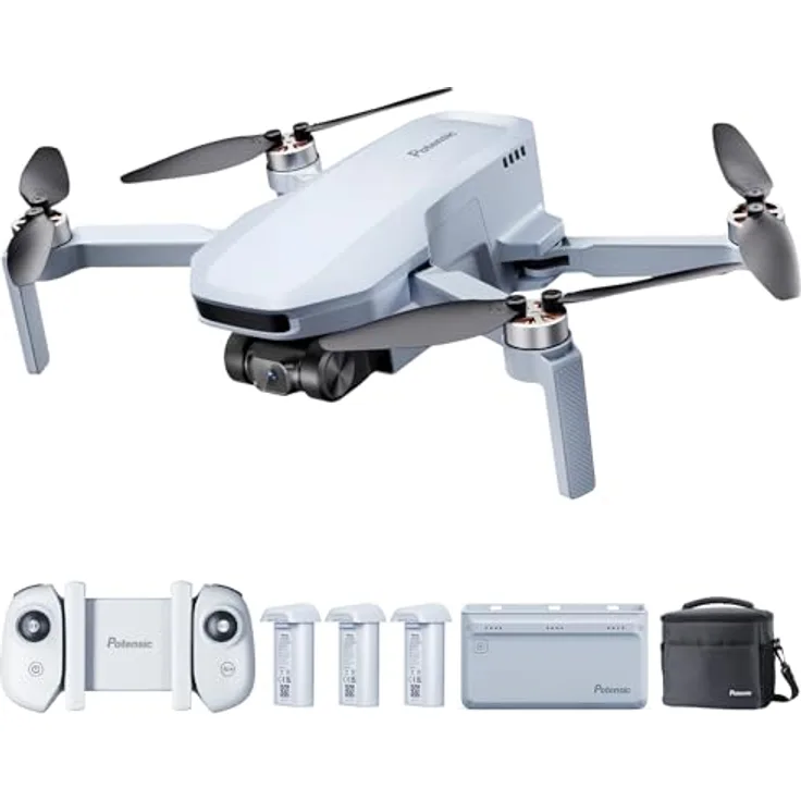 Potensic ATOM SE Fly More Combo, 249 g Kameradrohne mit 4K Video, GPS-Positionierung und bis zu 31 Minuten Flugzeit