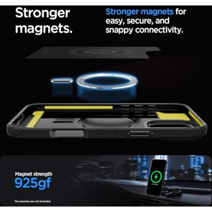 Spigen Rugged Armor MagFit Hülle für iPhone 16 Pro, Grau - Integriertes Magnet, verbesserte Griffigkeit, XRD-Pad, Air Cushion Technologie – Bild 5
