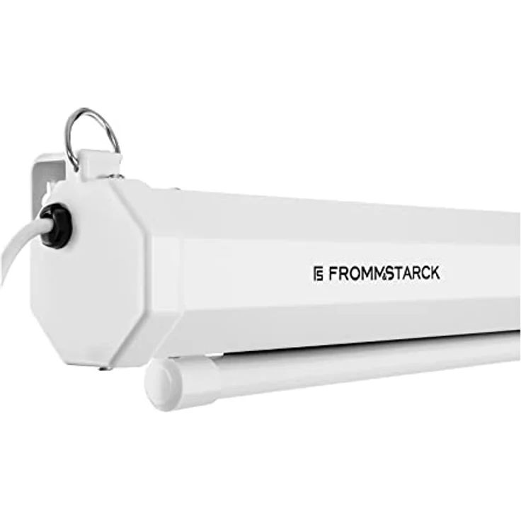 Fromm&Starck Motorleinwand 133" Heimkino Leinwand Beamer elektrisch Fernbedienung Pull-Up-Leinwand, mattweiß – Bild 2