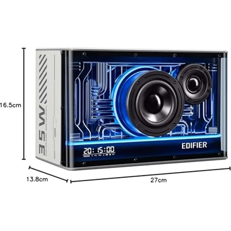 Edifier QD35-WT, Bluetooth Lautsprecher mit Hi-Res-Audio und LDAC-Unterstützung, Weiss – Bild 10