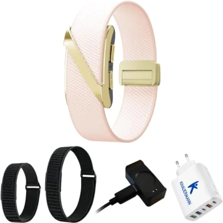 Knauermann ENGEL EKG Smart Armband, Smartwatch mit SOS-Funktion, Sturzerkennung, 24-Bit EKG, GPS, in Schwarz, Silber oder Gold
