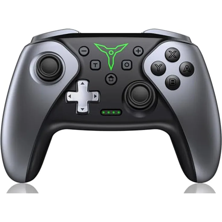 HELLCOOL Switch Pro Controller, Kabellos für Switch/Lite/OLED, mit Macro/Turbo-Funktion, Dual Motors Vibration, 15 Std Akkulaufzeit