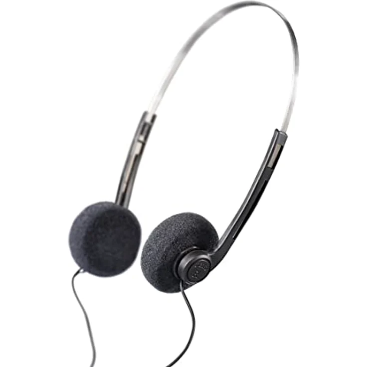 Hama Slight Computer On Ear Kopfhörer kabelgebunden Stereo Schwarz/Silber – Bild 5