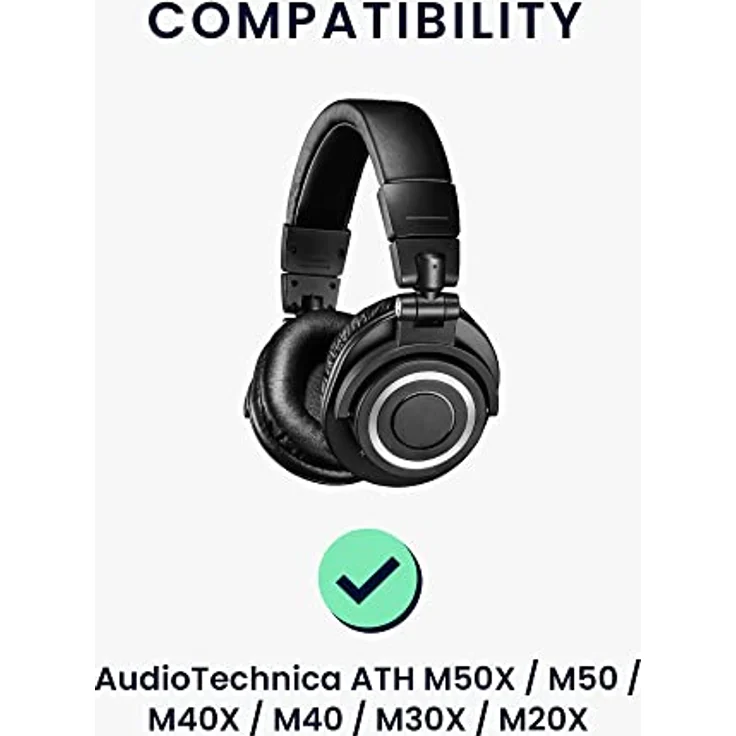 kwmobile Kopfband Abdeckung für AudioTechnica ATH M50X / M50 / M40X / M40 / Ohrpolster (Kopfhörer Polster) – Bild 2