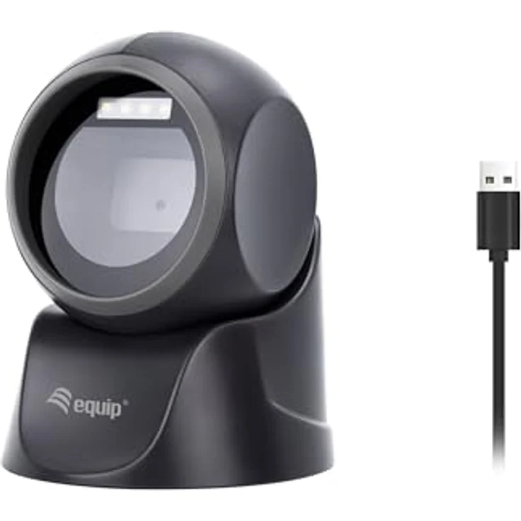 equip Barcode Omni-Direktional Laser Kabel USB 1D2D  schwarz, Barcode-Scanner, Schwarz – Bild 5