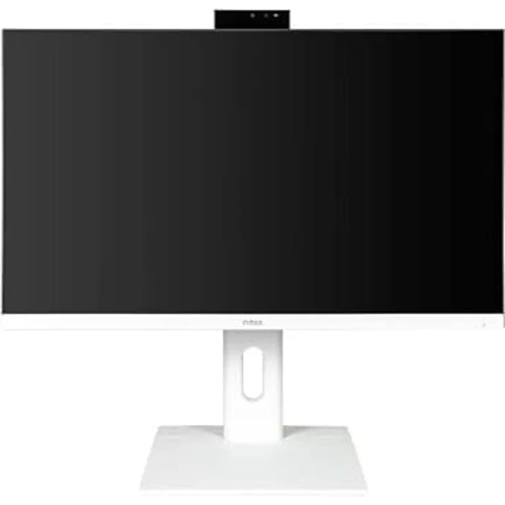 Nilox NXM24REGWEB01W 23.8" LED IPS FullHD Monitor, 75Hz, Höhenverstellbar, integrierte Lautsprecher und Webcam, Ergonomisches Design