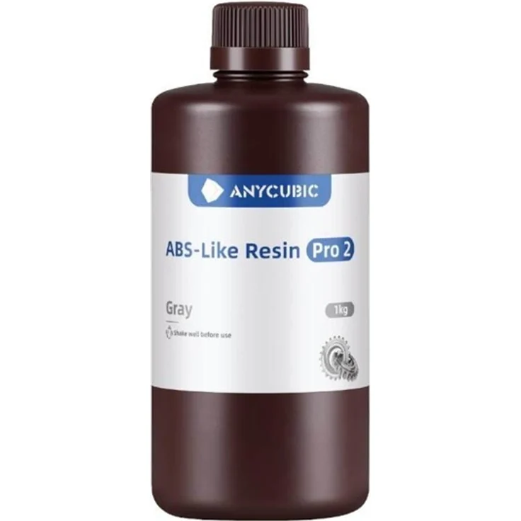 ANYCUBIC ABS-Like Resin Pro 2, 1L graues 3D-Druckmaterial mit hoher Festigkeit und Detailtreue