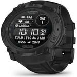 Garmin Smartwatch Instinct 3 Solar, robuste GPS-Smartwatch mit Solarladefunktion, schwarz