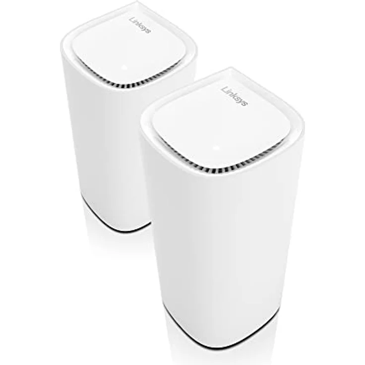 Linksys MX6202 Tri-Band Mesh WiFi Router, Cognitive Mesh-Technologie, WiFi 6E, 5,4 Gbit/s, 2 Velop Pro 6E-Knoten, sichere Netzwerk-Privatsphäre – Bild 1