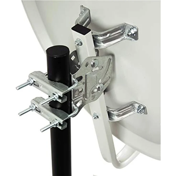 PremiumX Satelliten-Komplettanlage 60cm, Satellitenschüssel in Hellgrau mit Single LNB, 10m Antennen-Kabel, Digital HD SAT Receiver und HDMI-Kabel – Bild 5