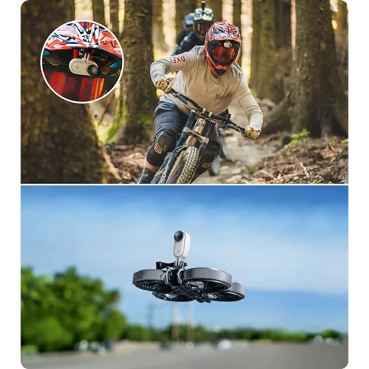 Insta360 GO 3/GO 3S Vertikales & Horizontales Action-Montageset, intelligenter Zwei-Wege-Adapter für sichere Anbringung, leicht und minimalistisch – Bild 7