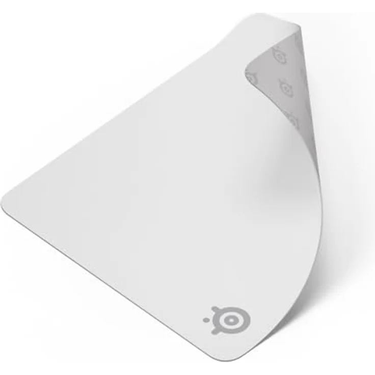 SteelSeries QcK L White, Gaming Mausmatte in Weiss mit optimalen Gleiteigenschaften und rutschfester Gummibeschichtung, 450x400 mm – Bild 1