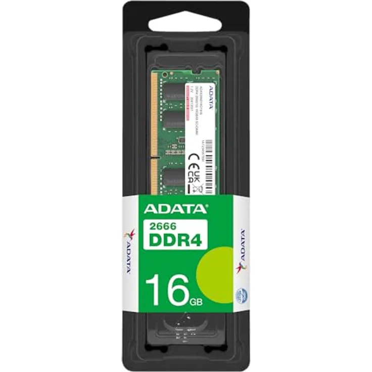 ADATA Premier 16GB, DDR4, 2666MHz (PC4-21300), CL19, SODIMM Memory, 1024x8