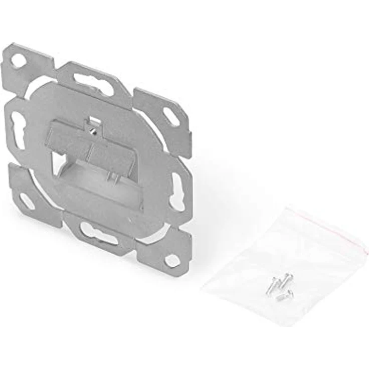 Digitus Netzwerkdose Einbau, Unbestückt 2 Port, Unterputz mit Staubschutzklappen, kompatibel zu gängigen Schalterprogrammen – Bild 7