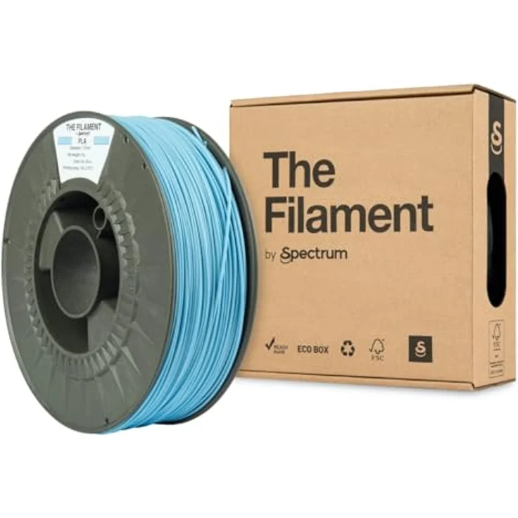 Spectrum Filaments PLA Refill | 1 kg | 1,75 mm | Drucktemperatur 185–215 °C | Made in EU | Sky Blue – Bild 1