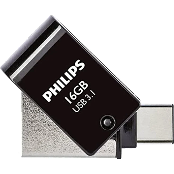 Philips 2 in 1 Black 16 GB OTG USB C + USB 3.1 – Bild 2