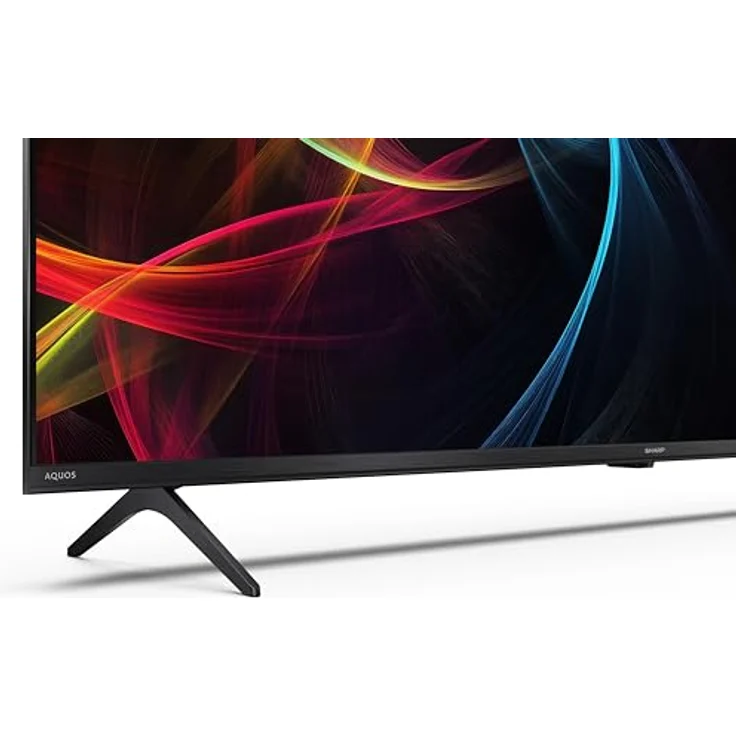 SHARP 65HR7265E, 65 Zoll 4K 144Hz QLED Gaming TV mit Google TV, VRR und Dolby Vision, schwarz/silber – Bild 4