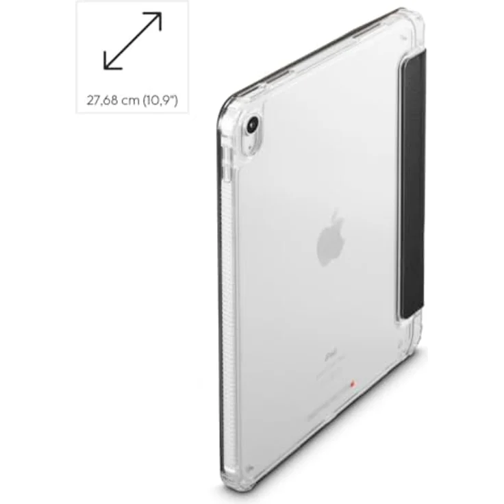 Hama Tablet-Hülle Extreme Protect für Apple iPad 11“ 2025/iPad 10.9" 2022, kratzfest, stoßfester Schutzrahmen, Tablet-Ständer, inkl. Stifthalter, durchsichtig/schwarz – Bild 8