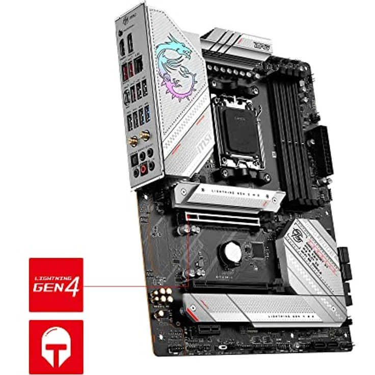 MSI MPG B650 Edge WiFi Mainboard, ATX - Unterstützt AMD Ryzen 7000 Serie Prozessoren, AM5-14 Duet Rail 80A VRM, DDR5 Memory Boost 6600+MHz/OC, 2 x PCIe 4.0 x16, 1x M.2 Gen5, 2 x M.2 Gen4, Wi-Fi 6E – Bild 5