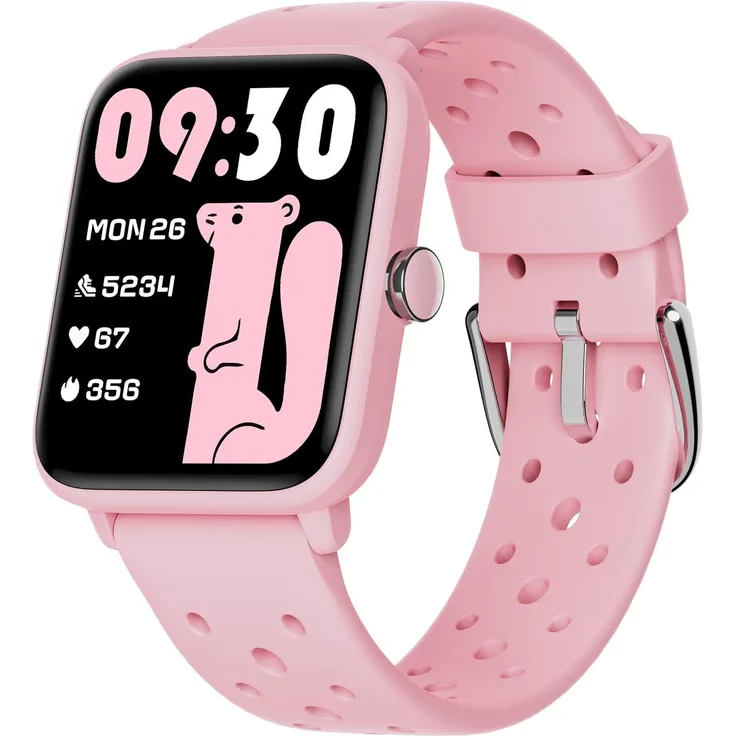BIGGERFIVE BRAVE Kinder Smartwatch Fitness Tracker, 1.5 Zoll HD Touchscreen, 14 Sportmodi, Schrittzähler, Schlafmonitor, 5ATM wasserdicht