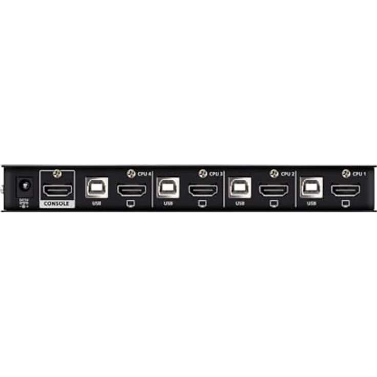 Aten CS784H 4-Port USB HDMI KVM Switch, 4K Unterstützung bis 5120×1440, Schwarz – Bild 2
