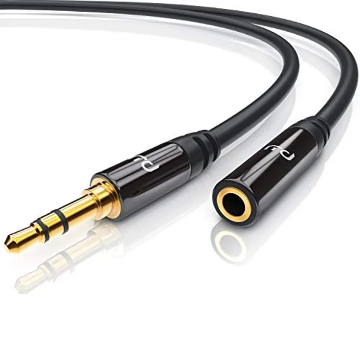 CSL Aux Kabel 3.5mm Audio Kabel 10m Klinkenkabel Verlängerung 3,5mm Audiokabel für Smartphones Apple iPhone iPad Tablets Auto Kopfhörer Echo Dot KFZ Stereoanlagen MP3 Player