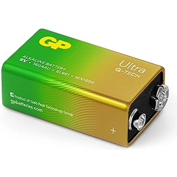 GP Batteries Ultra 9V Block-Batterie Alkali-Mangan 9V 1St.