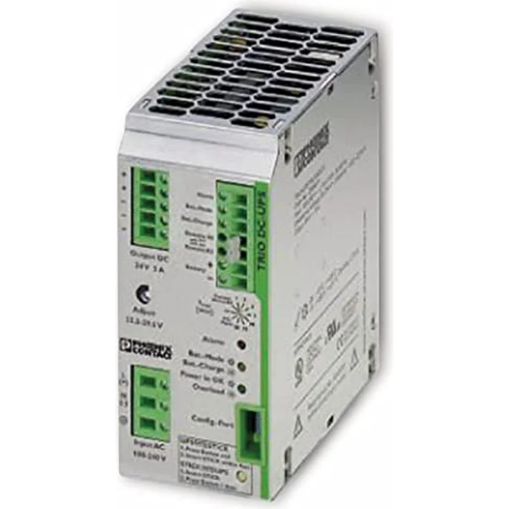Phoenix Contact TRIO-UPS/1AC/24DC/5, Industrielle USV-Anlage (DIN R, 120 VA, 120 W, Online-Doppelwandler, 24 V-Gleichspannung, 5 A Laststrom) – Bild 1