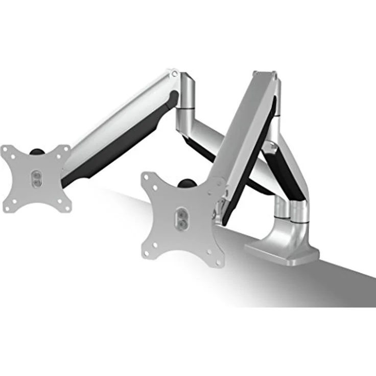 Icy Box IB-MS504-T Monitor-Tischhalterung für zwei Displays bis zu 32 Zoll (81cm) Vesa, Kabelführung, Dreh-/neigbar, Ergonomisch – Bild 2