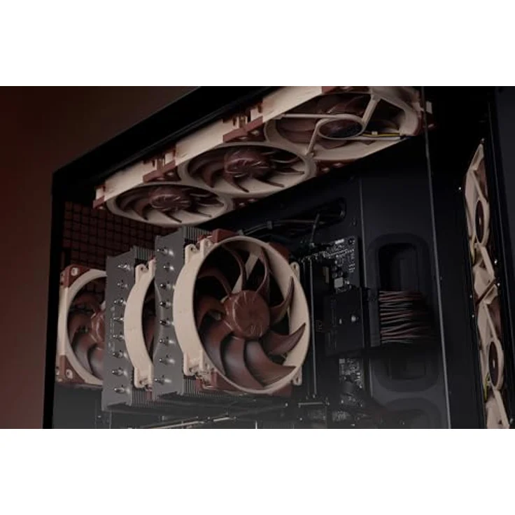 Noctua NF-A12x25 G2 PWM, 120mm Gehäuselüfter mit 360-1800rpm, Braun – Bild 5