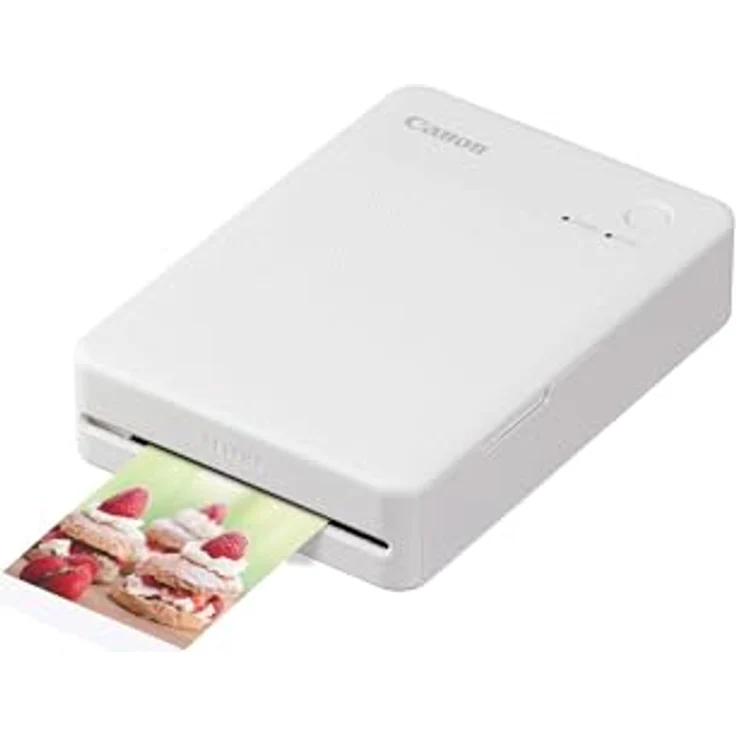Canon SELPHY QX20 mobiler Fotodrucker - Thermosublimationsdruck, WLAN, 2 Formate, USB-C - Weiß – Bild 1