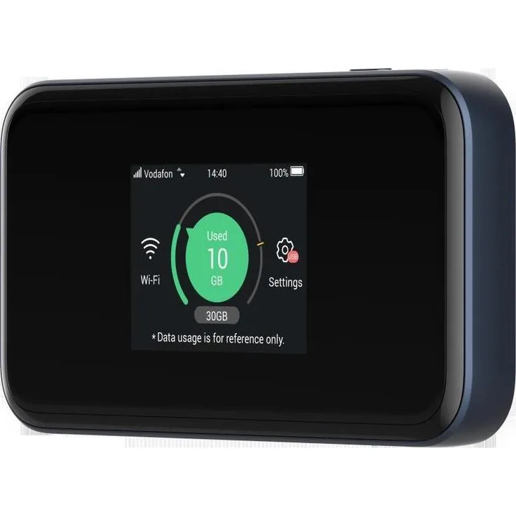 ZTE Giga To Go 5G, Tragbarer Router mit zuverlässiger Konnektivität, Schwarz