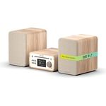 PURE Classic Stereo Mini, Kompaktanlage in Baumwolle Weiß mit DAB+/FM-Radio, CD-Player, Bluetooth 5.3 und 40 Watt Lautsprechern