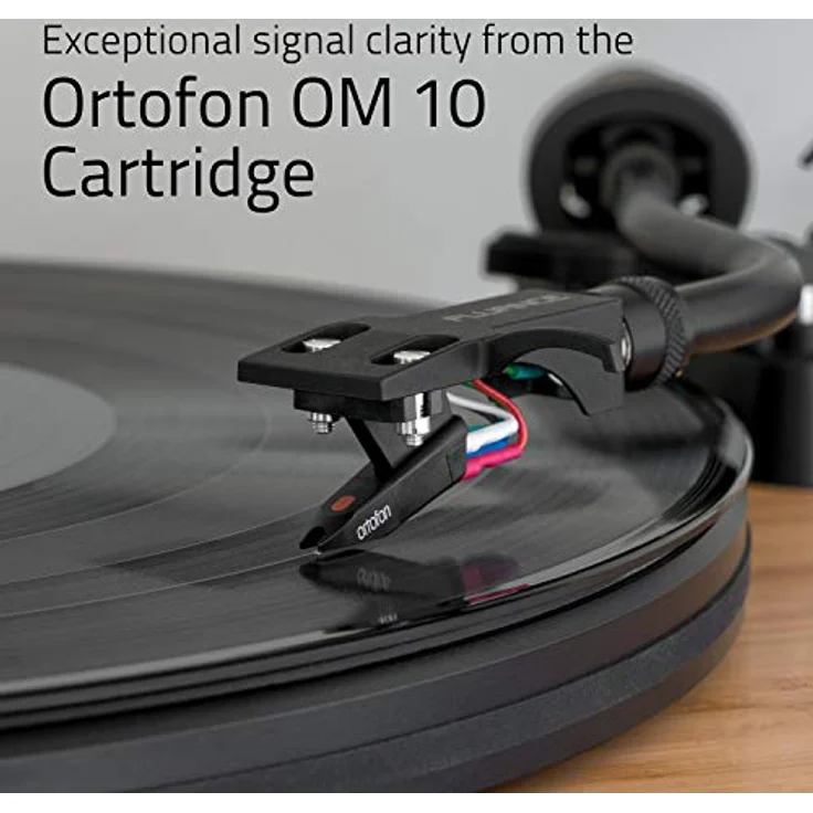 Fluance RT82 Reference High Fidelity Vinyl Plattenspieler mit Ortofon OM10 Kartusche, Bambus-Finish – Bild 2