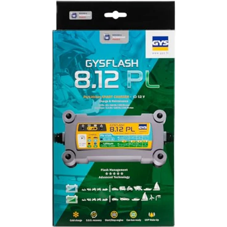 GYS GYSFLASH 8.12 PL 069282 Automatikladegerät, 12V 8A für Blei- und LiFePO4-Batterien – Bild 8