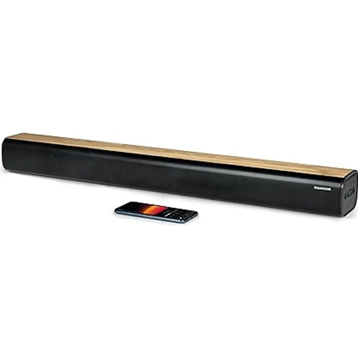 THOMSON Cosy SB402BT Bluetooth-Soundbar, 200 Watt Leistung, Bluetooth 5.0, helles Holz Design – Bild 3