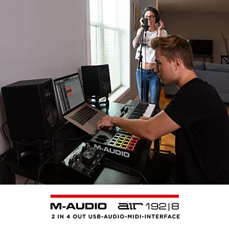 M-Audio AIR 192|8 - 2-in-4-out-USB Audio - MIDI-Schnittstelle mit ProTools und Ableton Live Recording Software mit Studio Effekten & Instrumenten – Bild 12