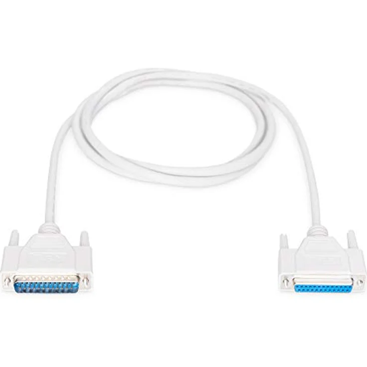 DIGITUS Paralleles Anschluss-Kabel - D-Sub 25 zu D-Sub 25 - Stecker zu Buchse - 2.0m - Verlängerungskabel - Beige - Preisvergleich – Bild 3