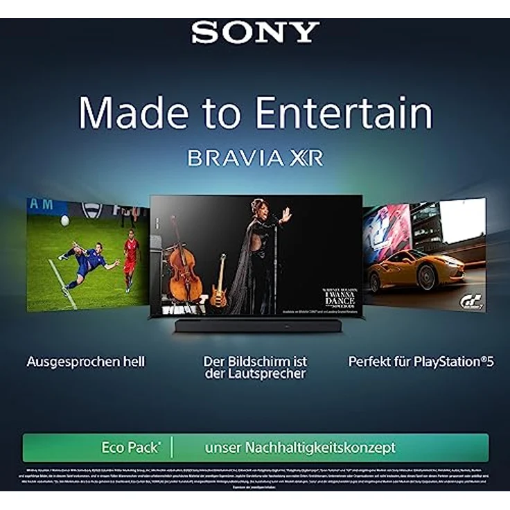 Sony BRAVIA XR | XR-75X95L | Mini LED | 4K HDR | Google TV | ECO Pack - unser Nachhaltigkeitskonzept | BRAVIA CORE | Perfekt für PlayStation5 | 24 + 12 Monate Herstellergarantie | – Bild 2