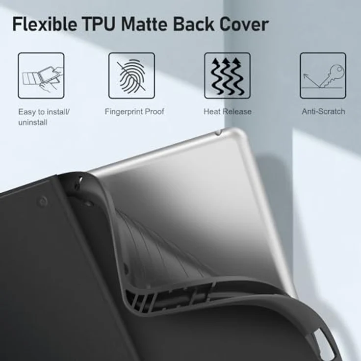 Fintie Tastatur Hülle Case Cover für iPad 10.2 Pencil Halter QWERTZ – Bild 6