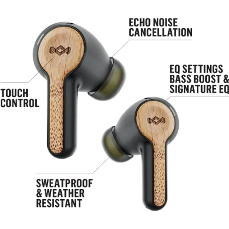 Marley Marley Rebel True Earbuds Built-in microphone In-ear Wireless Signature Black – Bild 4