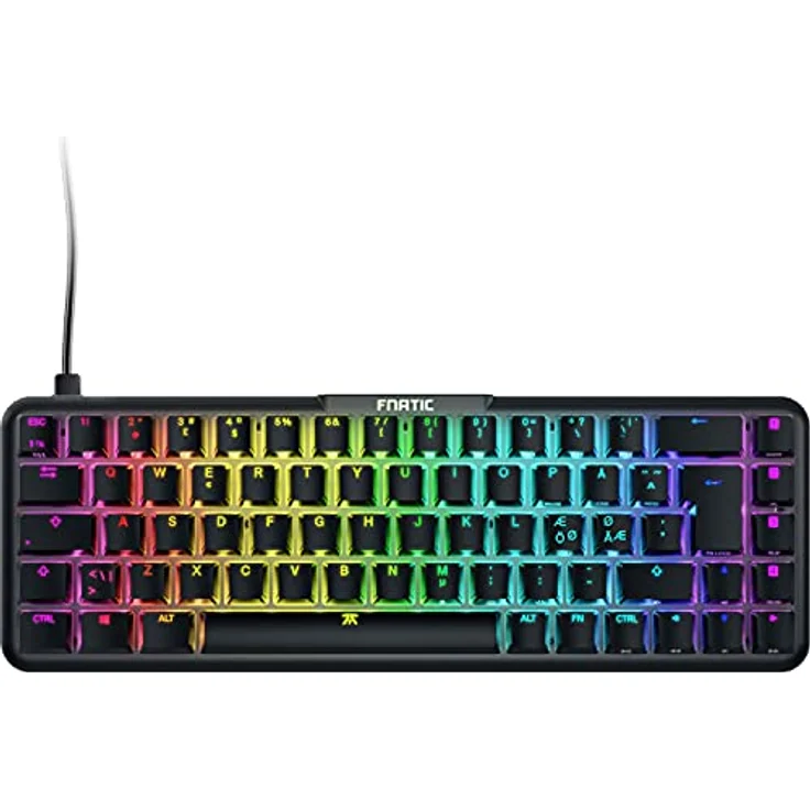 Fnatic STREAK65 Compact RGB Gaming Mechanical Keyboard - Silent Speed Linear Switches - 65% Layout - Low Profile - Esports Keyboard (Nordic Layout; QWERTY) – Bild 1
